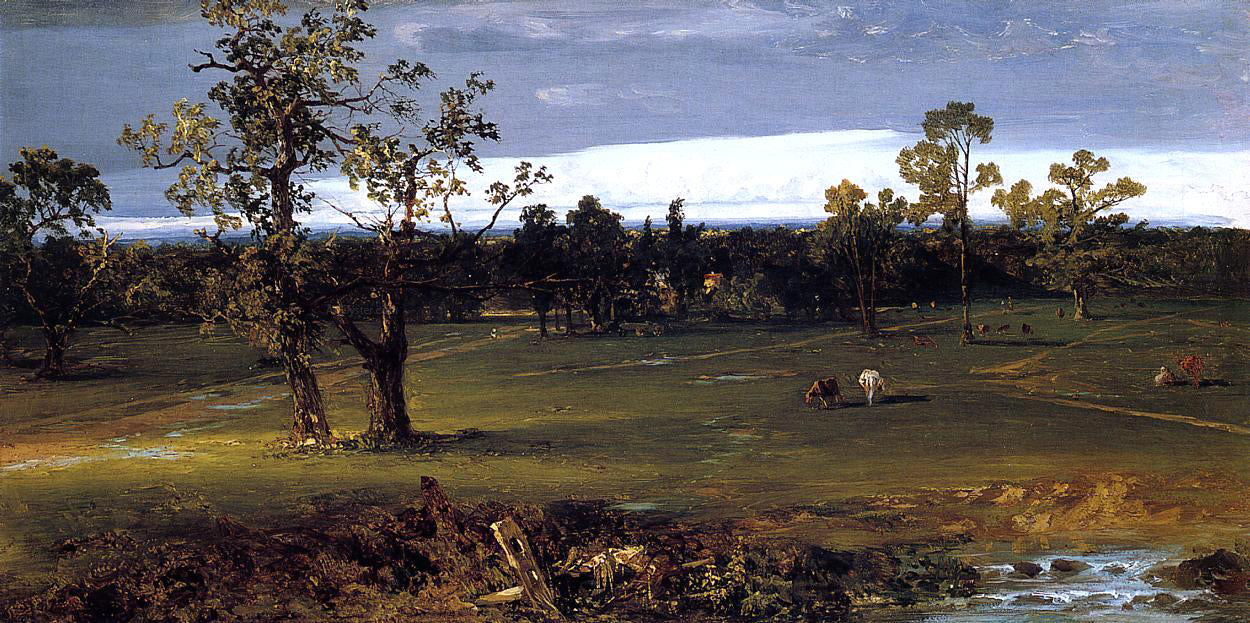John Frederick Kensett At Pasture - Hand Painted Oil Painting