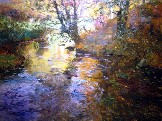 Fritz Thaulow At Quimperle - Hand Painted Oil Painting