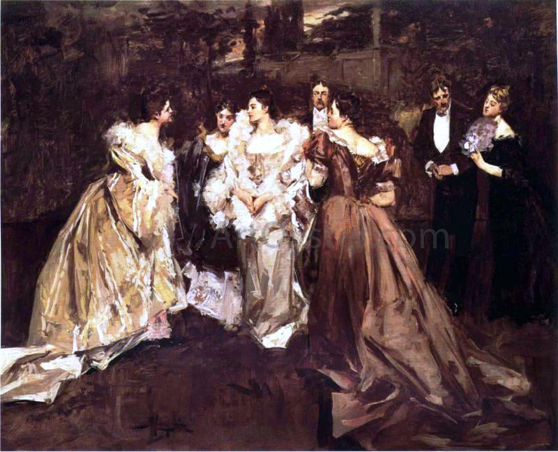 Albert B Wenzell At the Ball - Hand Painted Oil Painting