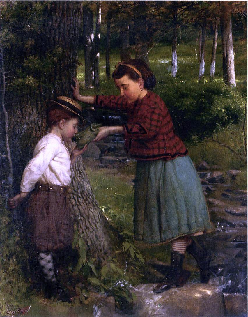 Seymour Joseph Guy At the Brook - Hand Painted Oil Painting