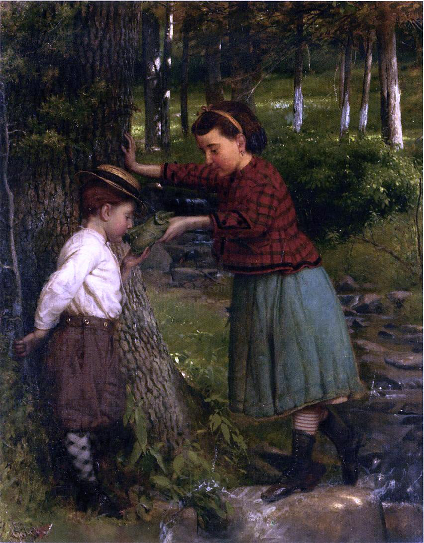 Seymour Joseph Guy At the Brook - Hand Painted Oil Painting