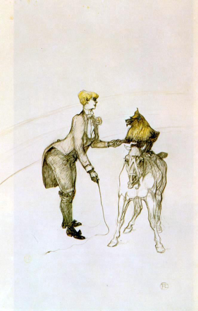 Henri De Toulouse-Lautrec The Circus: The Animal Trainer - Hand Painted Oil Painting
