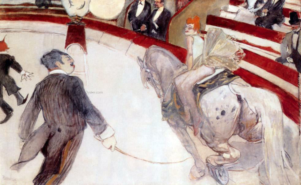 Henri De Toulouse-Lautrec At the Cirque Fernando: The Ringmaster - Hand Painted Oil Painting