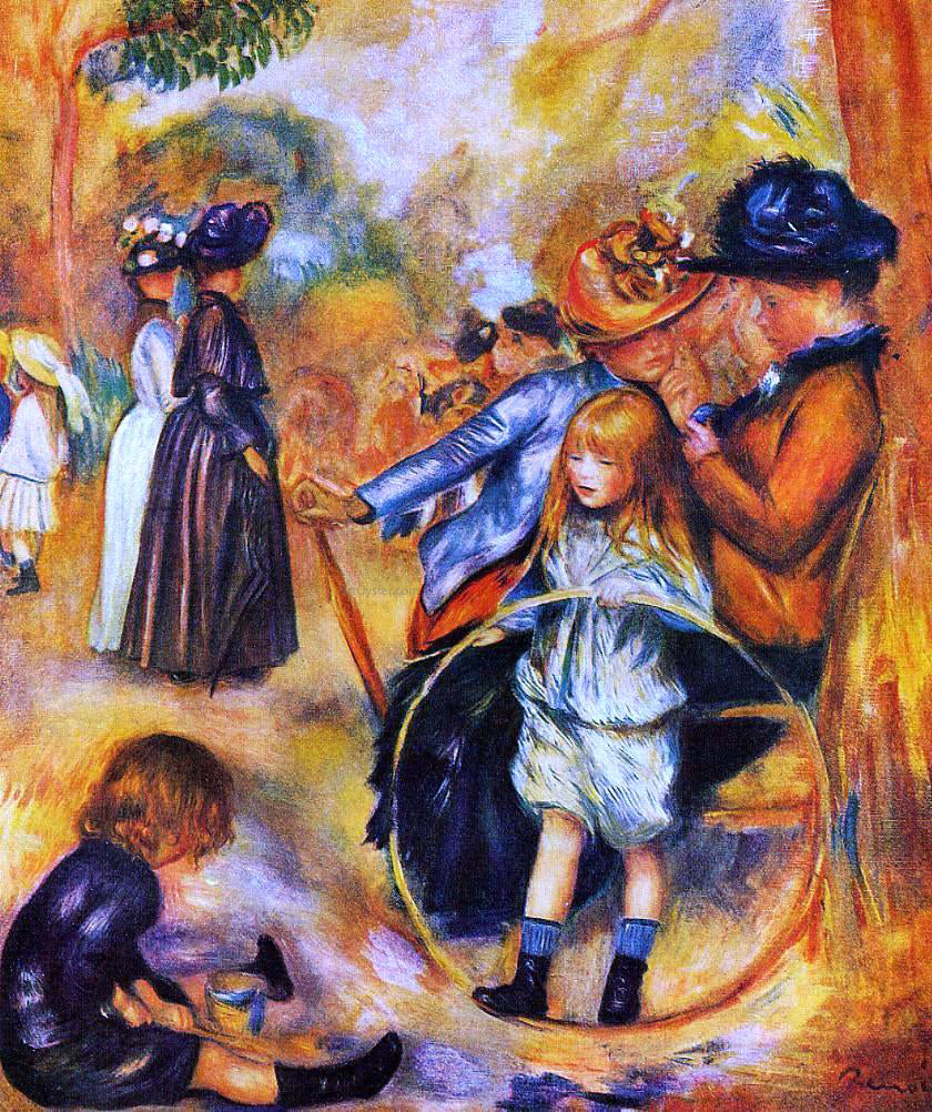 Pierre Auguste Renoir At the Luxembourg Gardens - Hand Painted Oil Painting