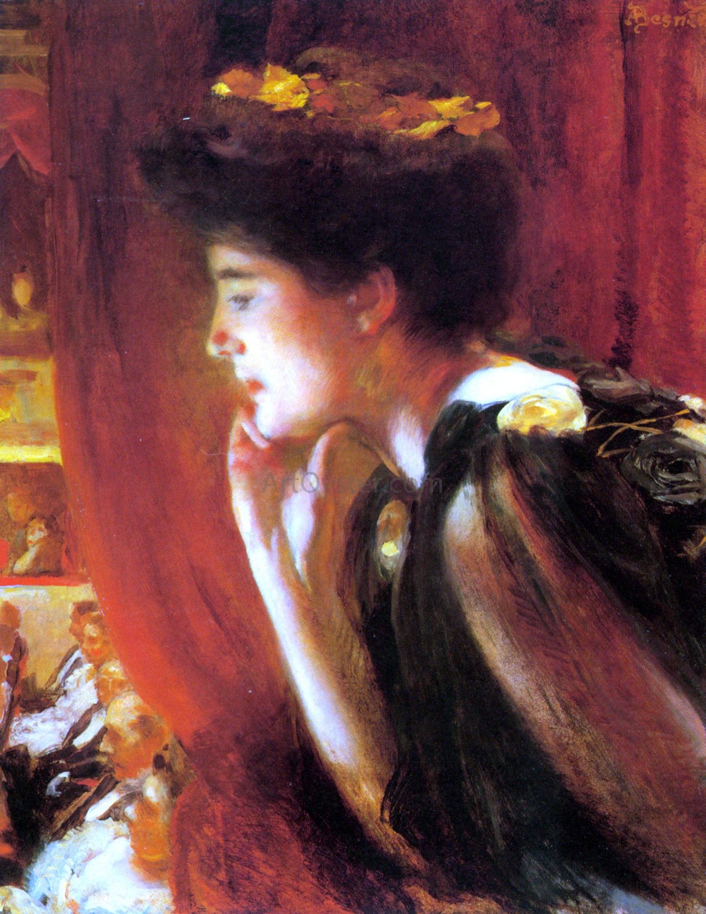 Paul Albert Besnard At The Opera - Hand Painted Oil Painting