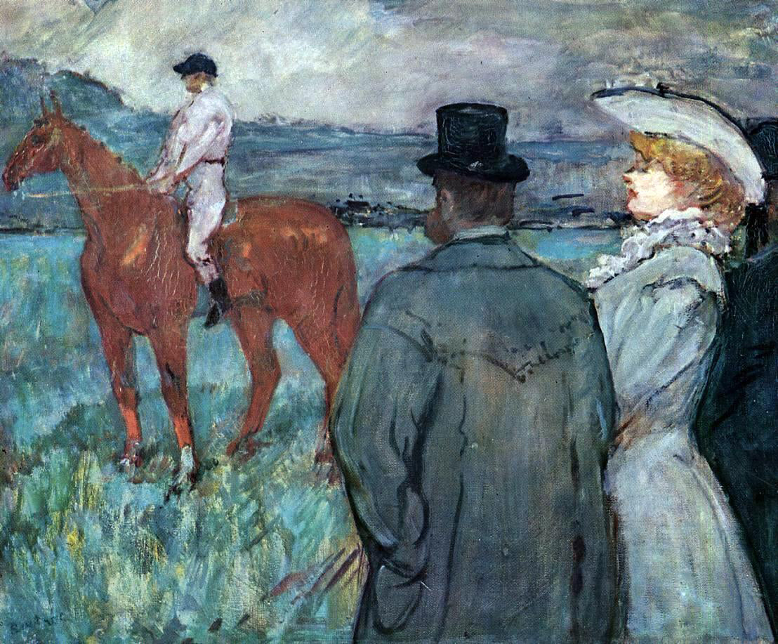 Henri De Toulouse-Lautrec At the Races - Hand Painted Oil Painting