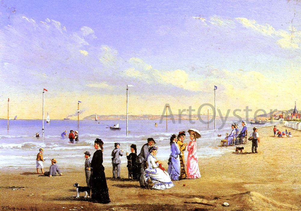 Conrad Wise Chapman At The Seaside - Hand Painted Oil Painting