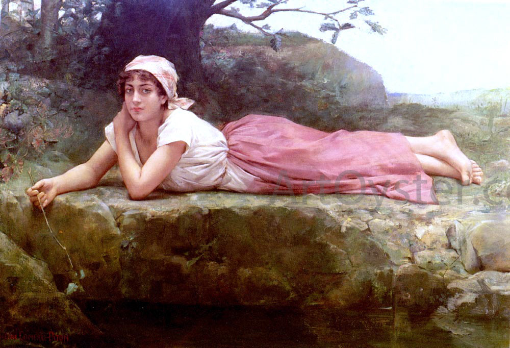 Jacqueline Comerre-Paton At The Spring - Hand Painted Oil Painting