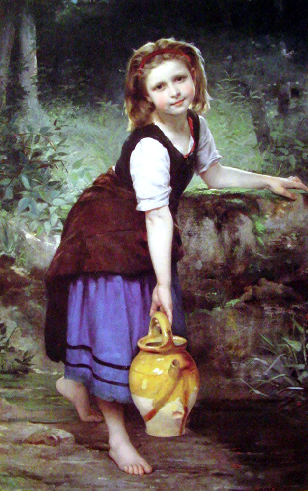 Charles Victor Thirion At the Spring - Hand Painted Oil Painting