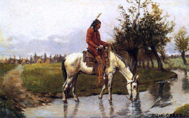  Charles Craig At the Watering Hole - Hand Painted Oil Painting