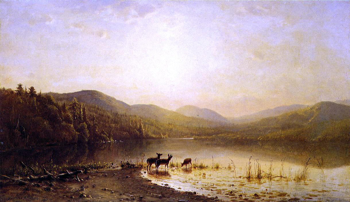 James McDougal Hart At the Water's Edge - Hand Painted Oil Painting