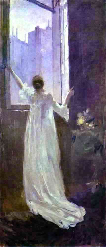 Constantin Alexeevich Korovin At the Window - Hand Painted Oil Painting