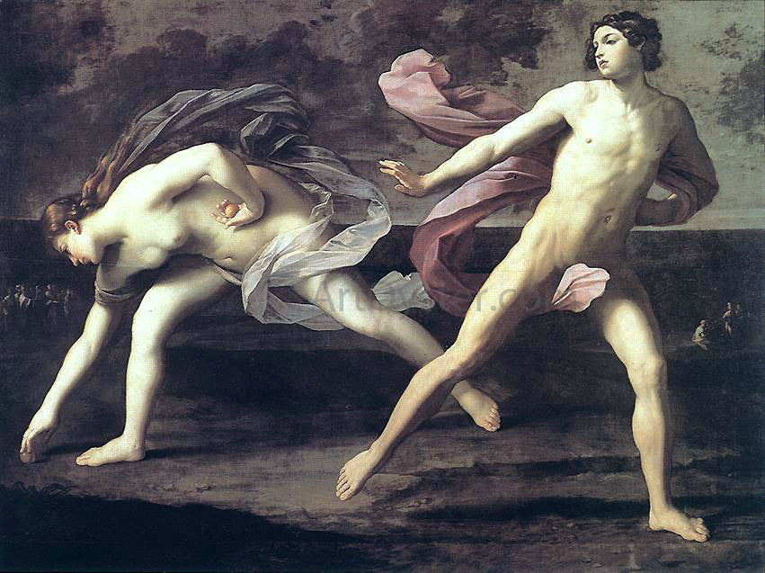 Guido Reni Atalanta and Hippomenes - Hand Painted Oil Painting