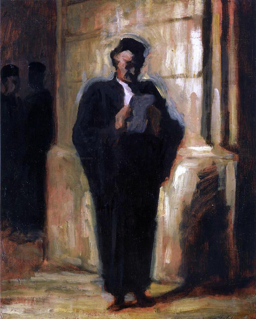 Honore Daumier Attorney Reading - Hand Painted Oil Painting