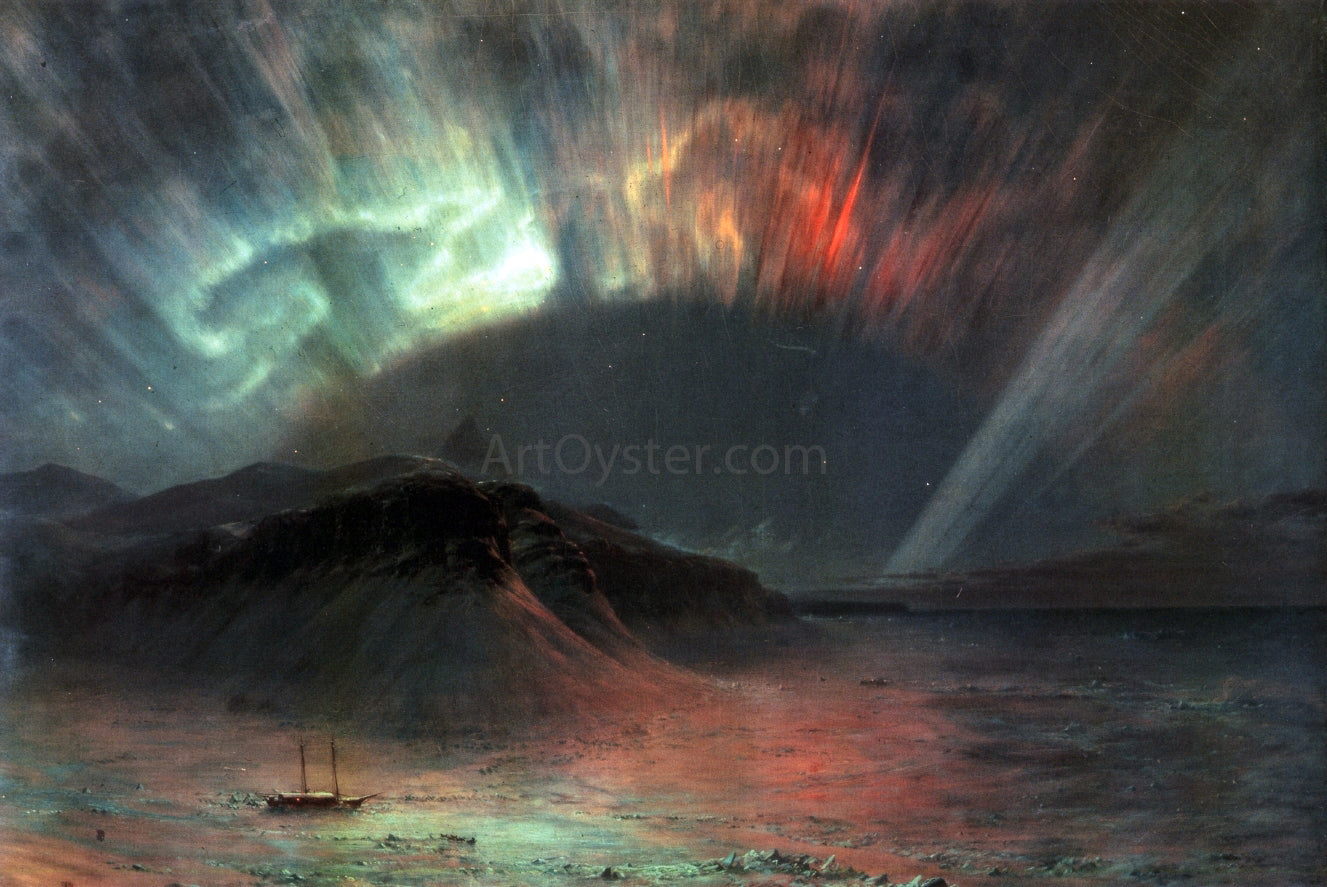 Frederic Edwin Church Aurora Borealis - Hand Painted Oil Painting