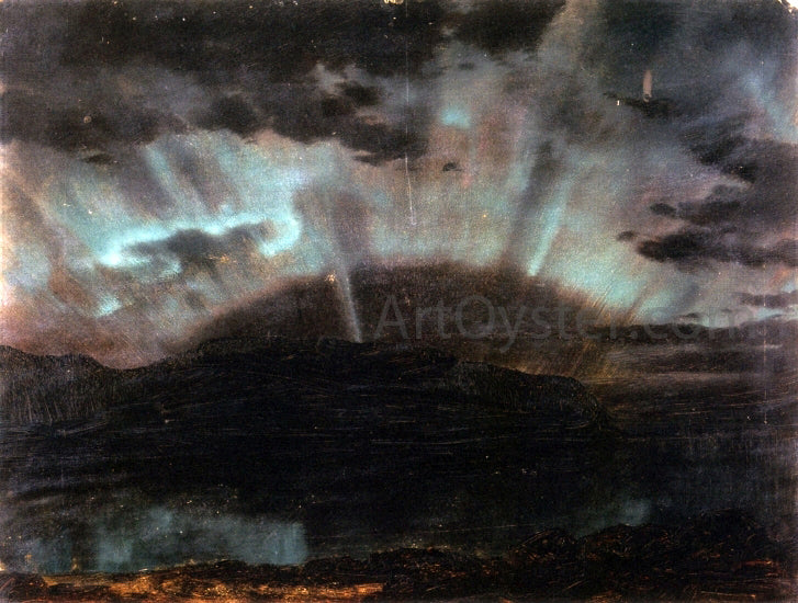 Frederic Edwin Church Aurora Borealis, Mt. Desert Island, from Bar Harbor, Maine - Hand Painted Oil Painting