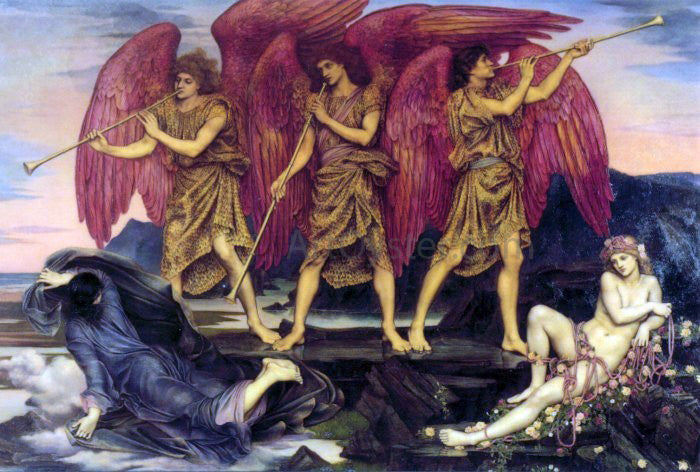 Evelyn De Morgan Aurora Triumphans (also known as Dawn) - Hand Painted Oil Painting