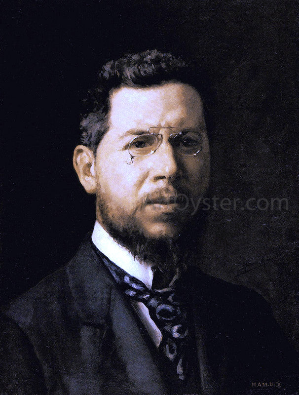 Jose Diaz Molina Autorretrato - Hand Painted Oil Painting