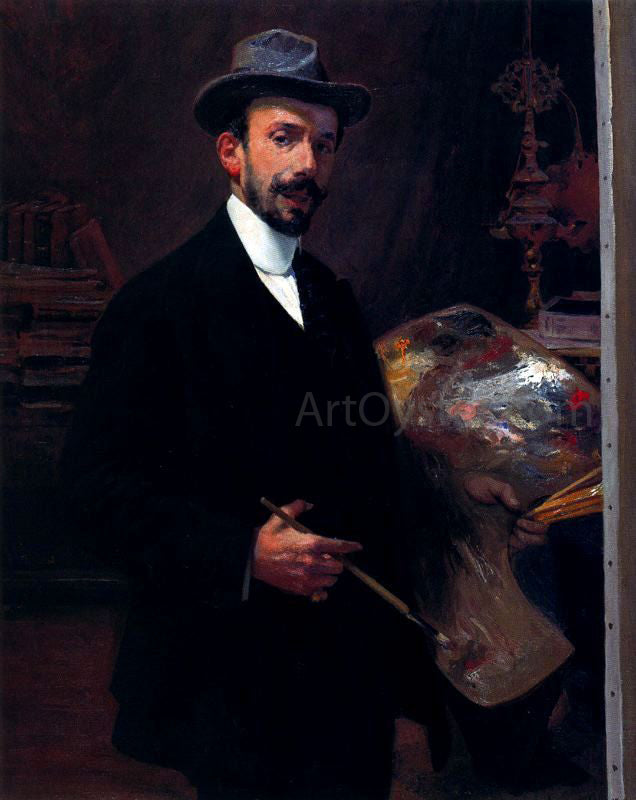 Ignacio Diaz Olano Autorretrato - Hand Painted Oil Painting