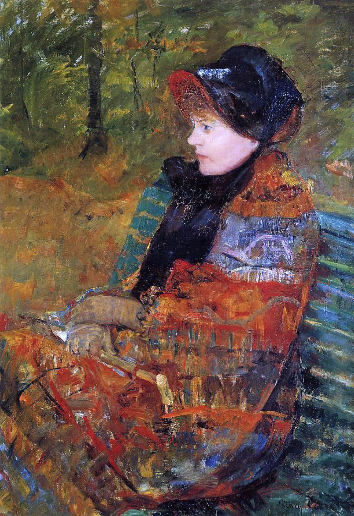 Mary Cassatt Autumn (also known as Profile of Lydia Cassatt) - Hand Painted Oil Painting