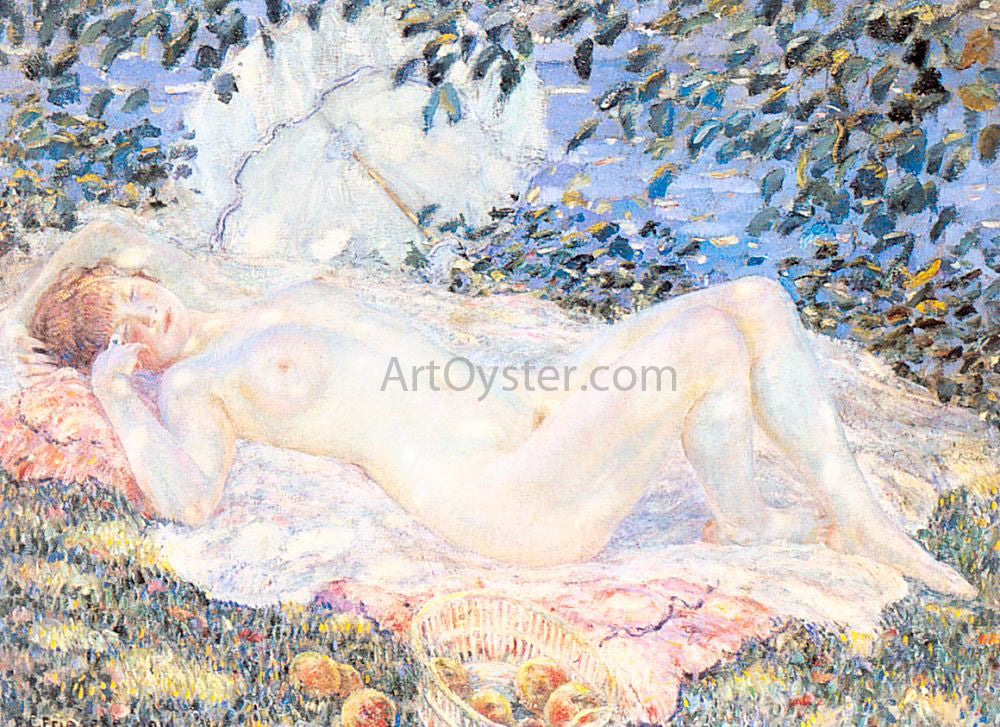  Frederick Carl Frieseke Autumn - Hand Painted Oil Painting