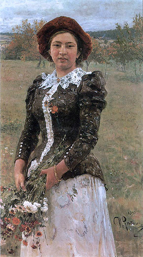 Ilya Repin Autumn Bouquet - Hand Painted Oil Painting