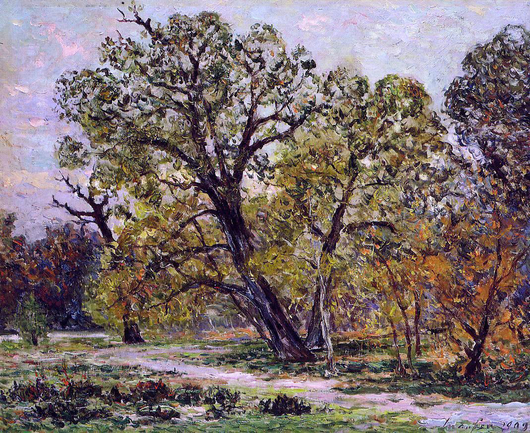 Maxime Maufra Autumn, Fontainebleau Forest - Hand Painted Oil Painting