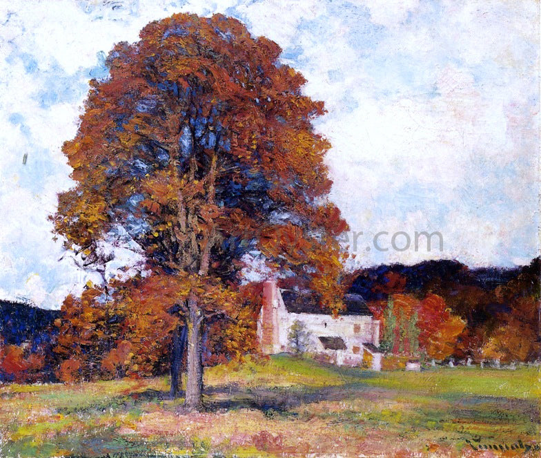 Robert Vonnoh Autumn Hillside & My Studio - Hand Painted Oil Painting