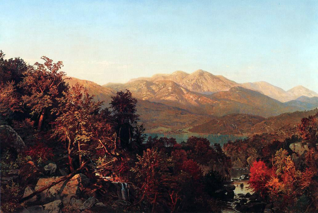 William Trost Richards Autumn in the Adirondacks - Hand Painted Oil Painting