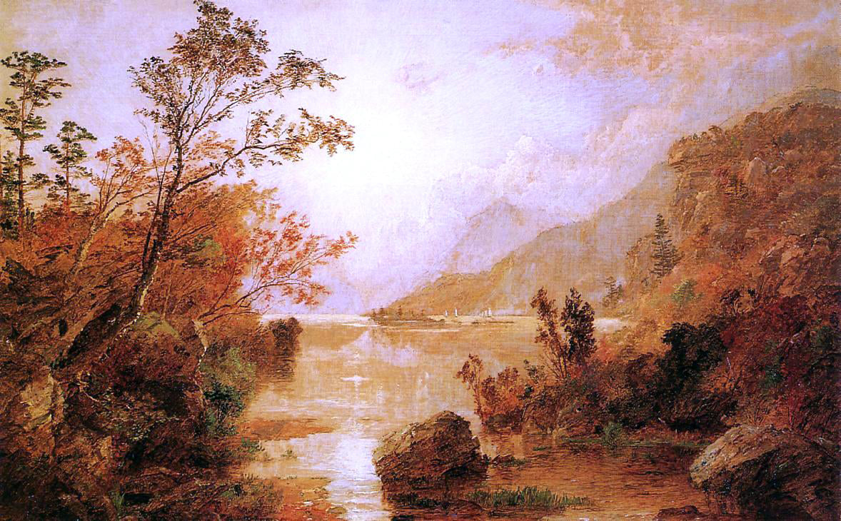  Jasper Francis Cropsey Autumn in the Highlands of the Hudson - Hand Painted Oil Painting