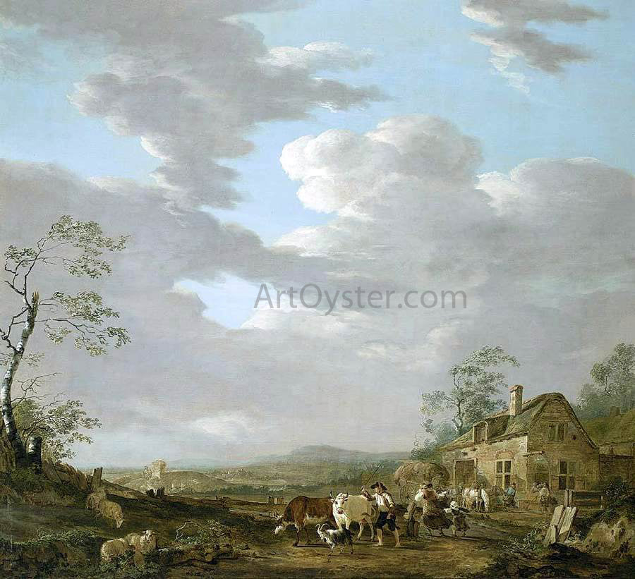 Jacob Van Strij Autumn Landscape - Hand Painted Oil Painting