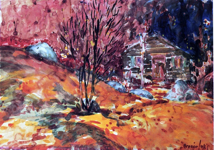 George Luks Autumn Landscape - Hand Painted Oil Painting