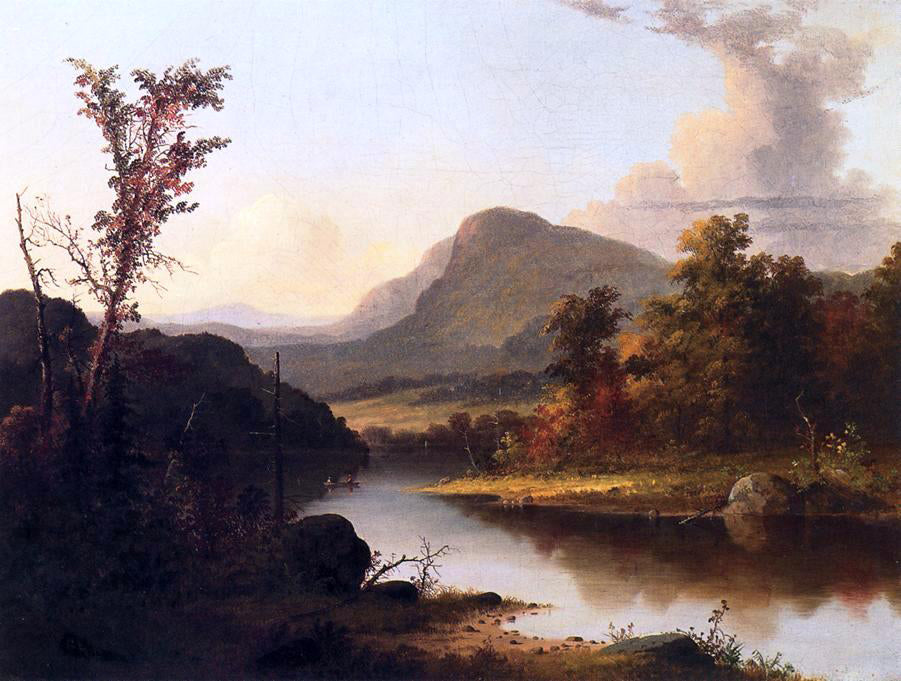George Henry Durrie Autumn Landscape - Hand Painted Oil Painting