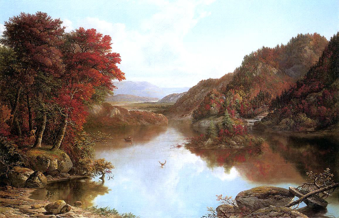  William Mason Brown Autumn Landscape - Hand Painted Oil Painting