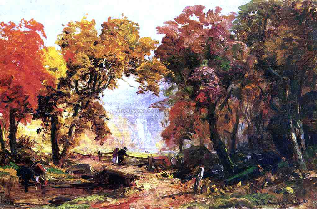  Abbott Handerson Thayer Autumn Landscape - Hand Painted Oil Painting