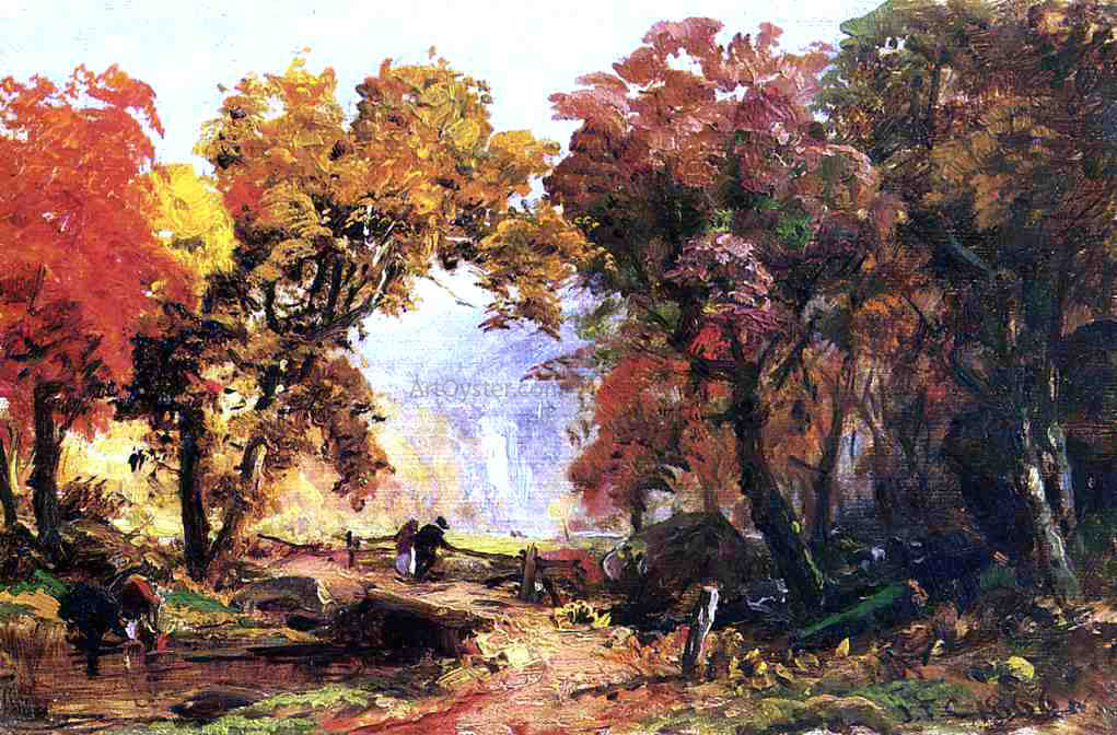 Abbott Handerson Thayer Autumn Landscape - Hand Painted Oil Painting