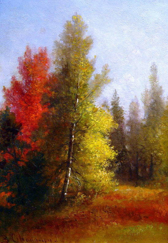  Benjamin Champney Autumn Landscape - Hand Painted Oil Painting