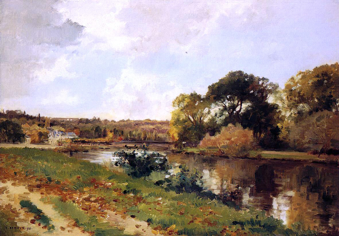Pierre-Emmanuel Damoye Autumn Landscape - Hand Painted Oil Painting