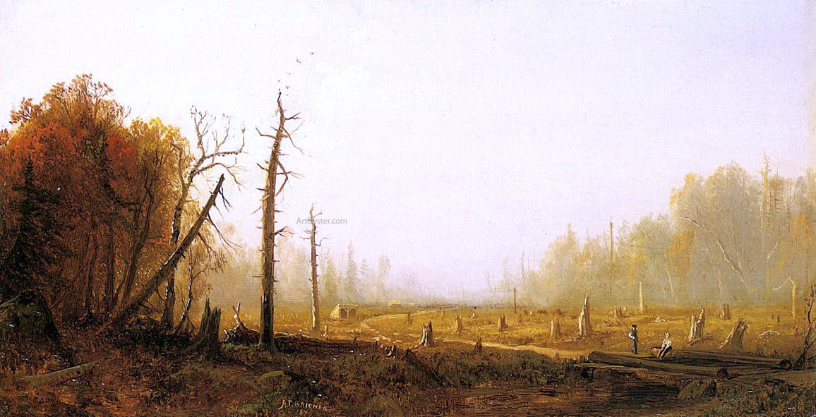Alfred Thompson Bricher Autumn Landscape - Hand Painted Oil Painting
