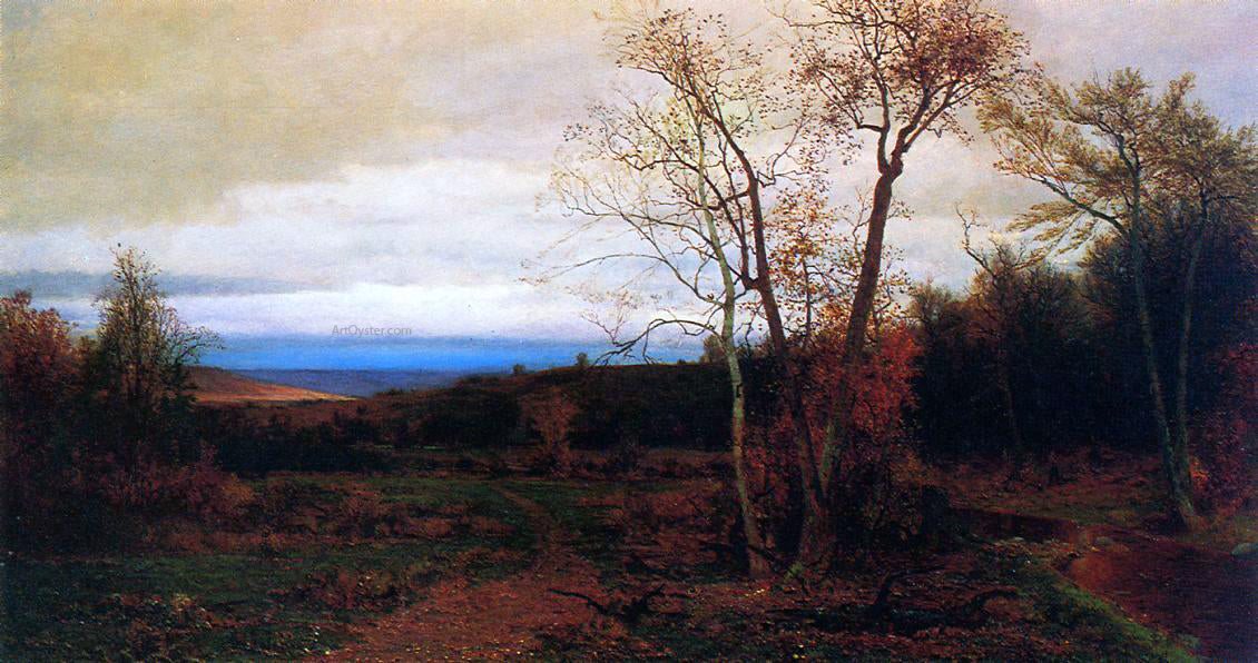 Jervis McEntee Autumn Landscape - Hand Painted Oil Painting