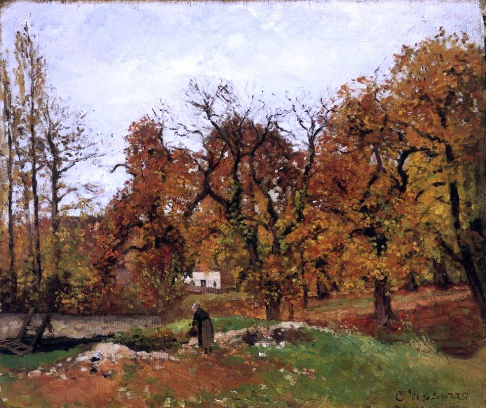 Camille Pissarro Autumn Landscape, near Pontoise (also known as Autumn Landscape, near Louveciennes) - Hand Painted Oil Painting
