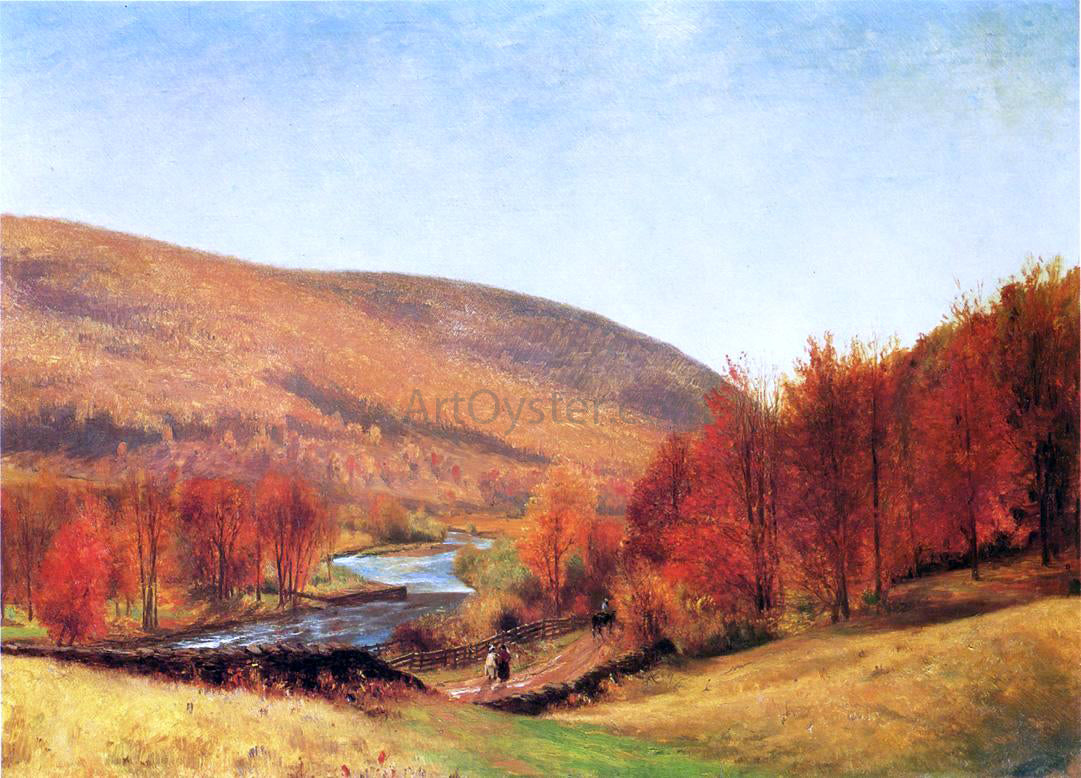 Thomas Worthington Whittredge Autumn Landscape, Vermont - Hand Painted Oil Painting