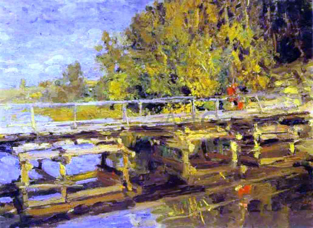 Constantin Alexeevich Korovin Autumn On Bridge - Hand Painted Oil Painting