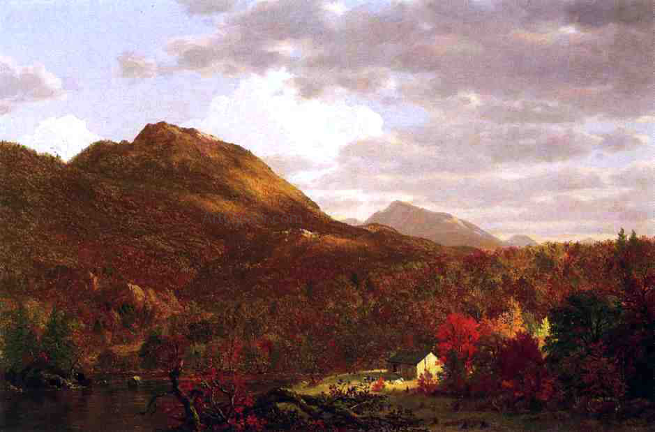 Frederic Edwin Church Autumn on the Hudson - Hand Painted Oil Painting