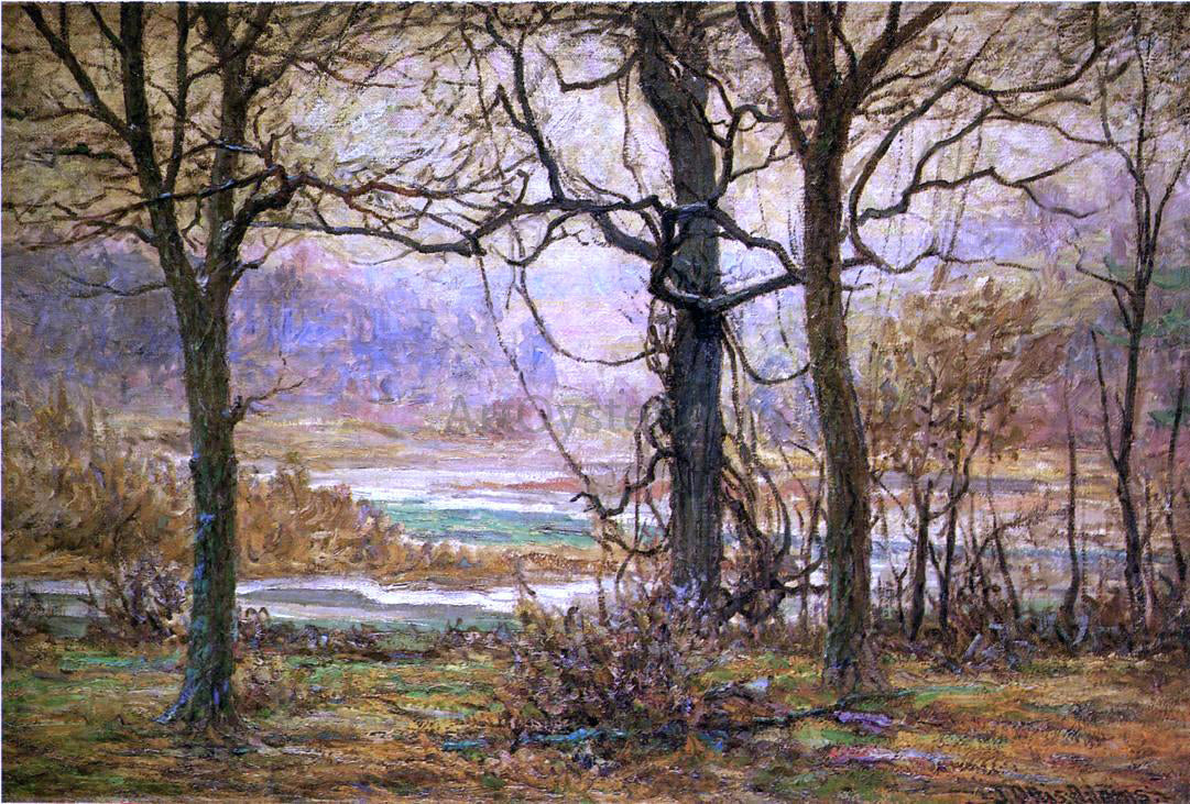 John Ottis Adams Autumn on the Whitewater - Hand Painted Oil Painting