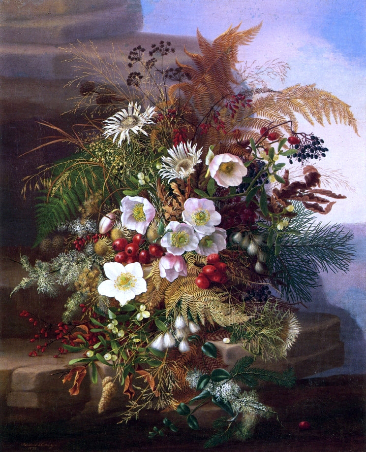 Adelheid Dietrich Autumn Still Life - Hand Painted Oil Painting