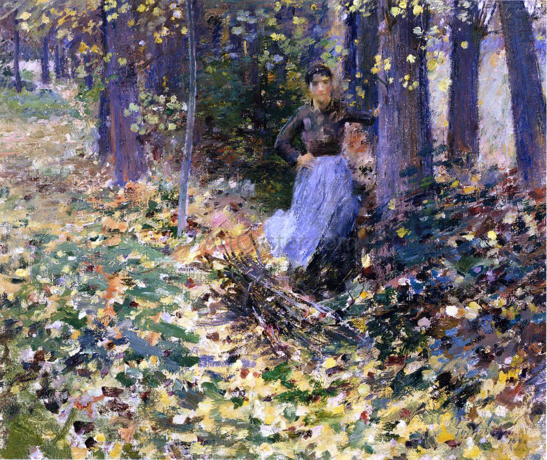  Theodore Robinson Autumn Sunlight - Hand Painted Oil Painting