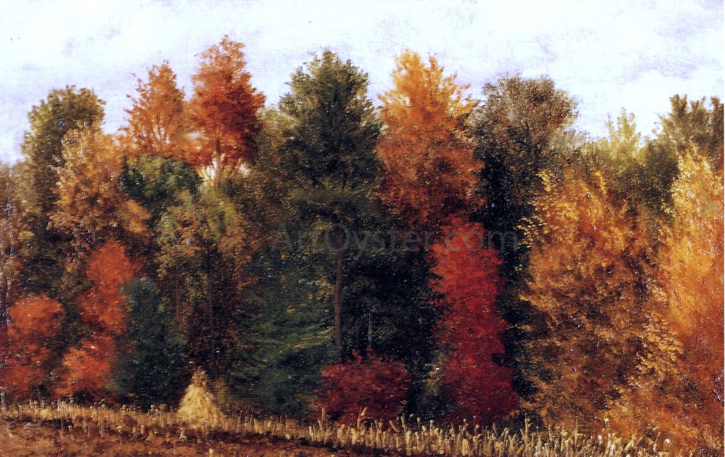  William Aiken Walker Autumn Woods at the Edge of a Cornfield - Hand Painted Oil Painting