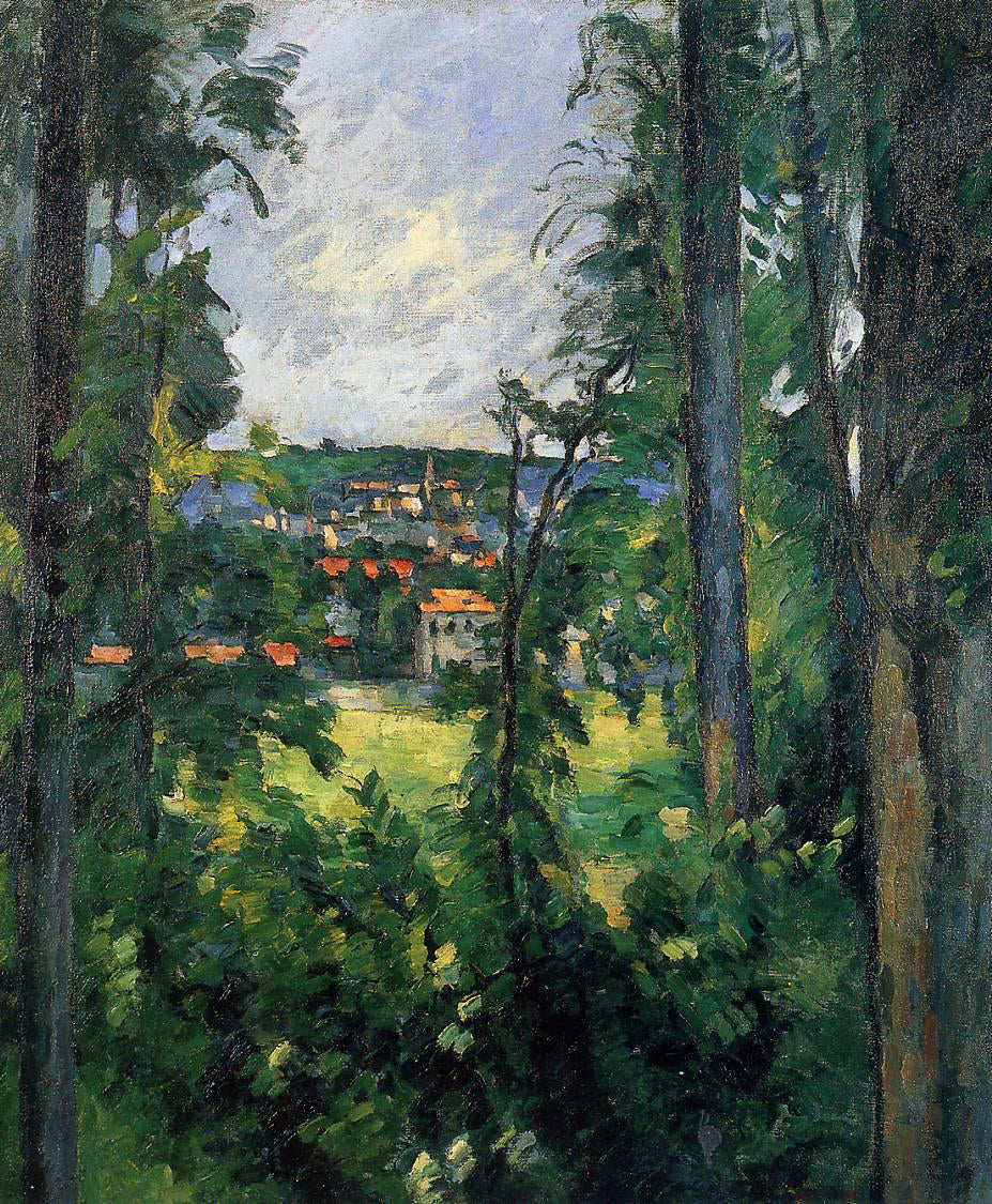 Paul Cezanne Auvers-sur-Oise, View from Nearby - Hand Painted Oil Painting