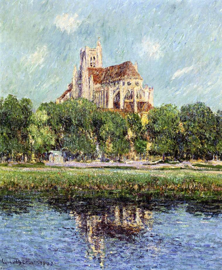 Gustave Loiseau Auxerre Cathedral - Hand Painted Oil Painting